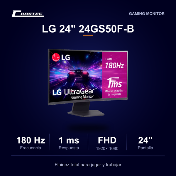 LG 24" 24GS50F-B FHD 180HZ 1ms VA