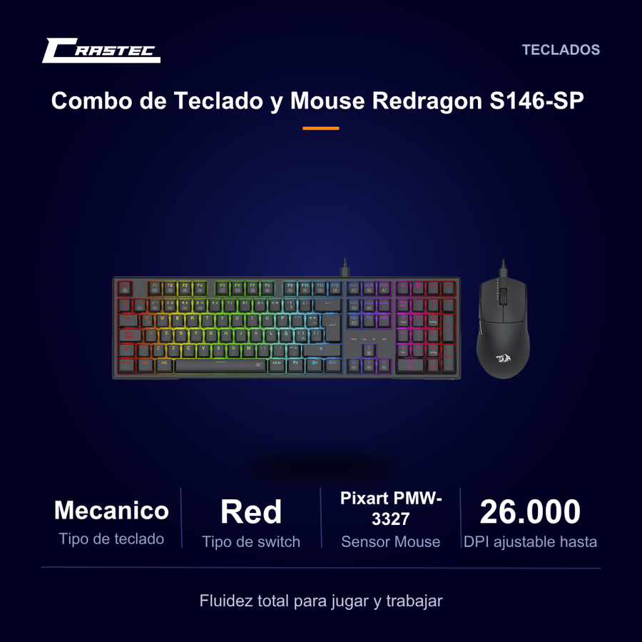 Teclado y mouse S146-SP