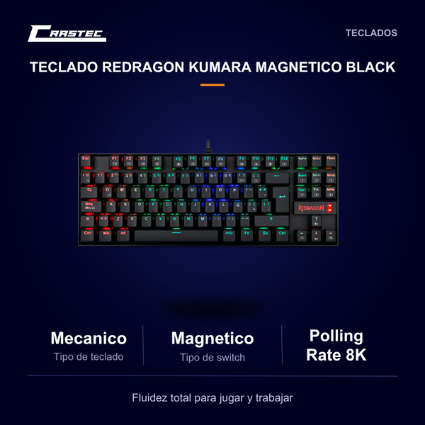 Redragon Kumara Magnetic español Negro