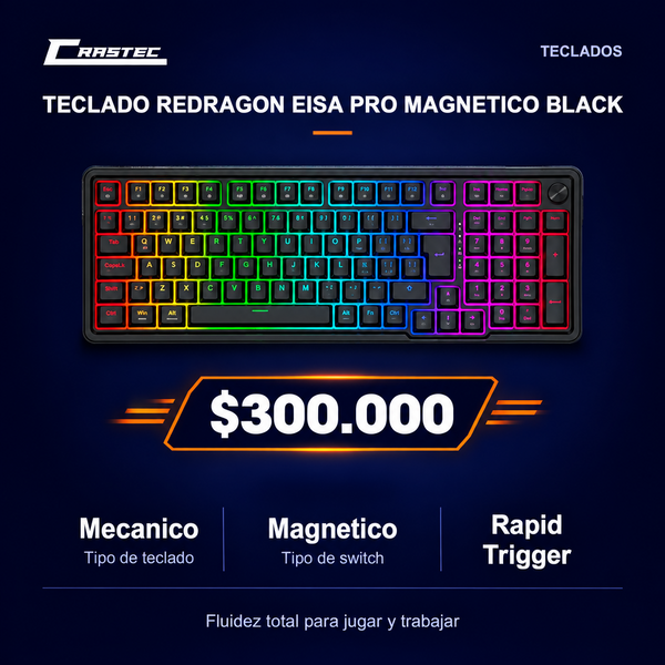 Teclado Redragon Eisa PRO magnetic Black