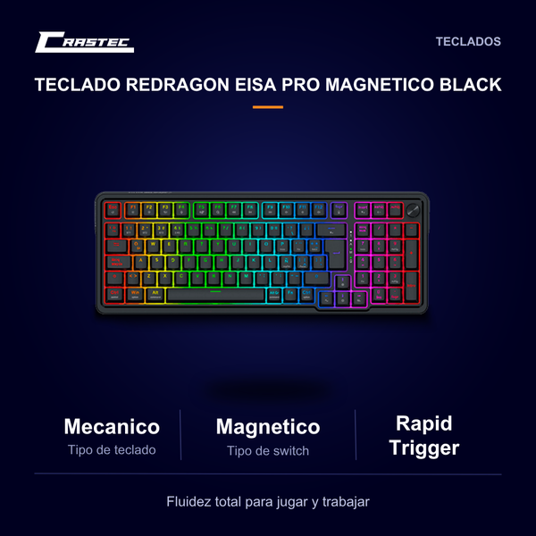 Teclado Redragon Eisa PRO magnetic Black